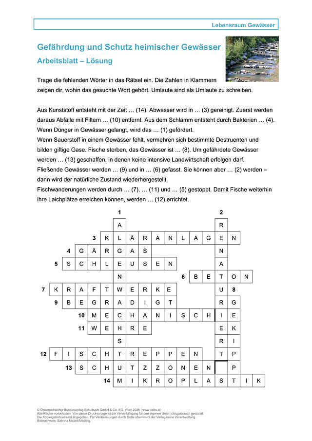 Gefährdung und Schutz heimischer Gewässer
