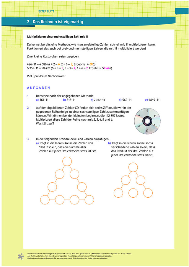 Kapitel 2, Extrablatt 2