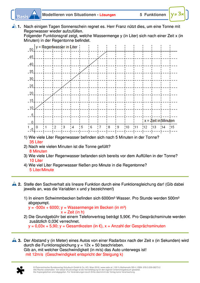Modellieren von Situationen