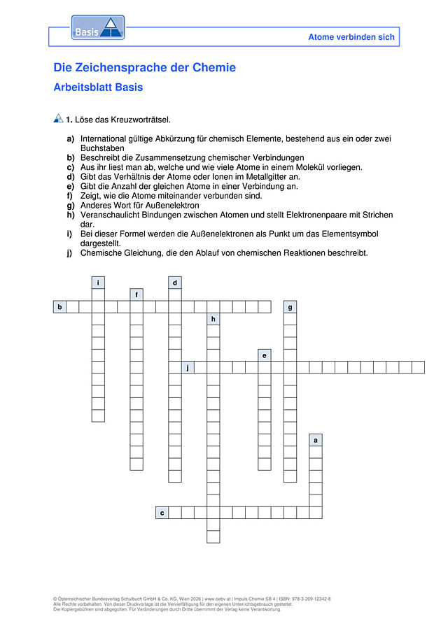 Die Zeichensprache der Chemie