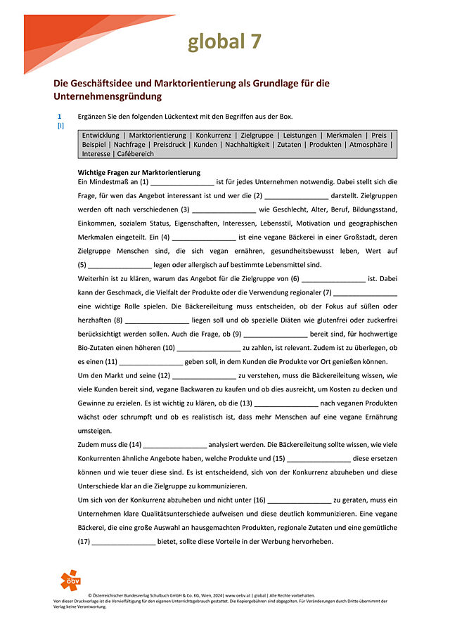 Die Geschäftsidee und Marktorientierung als Grundlage für die Unternehmensgründung