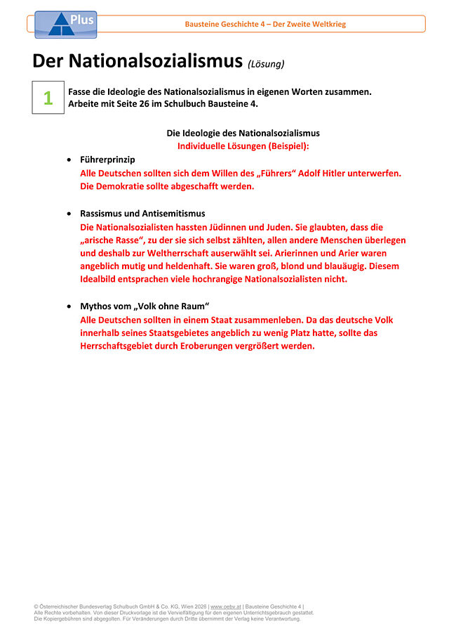 Der Nationalsozialismus