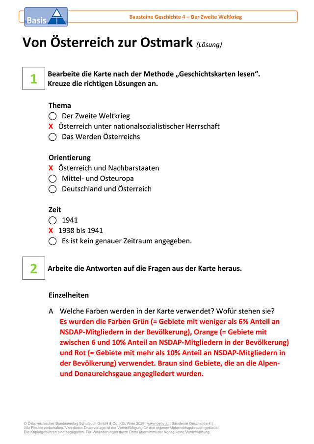 Von Österreich zur Ostmark