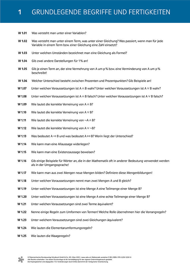 Fragen zum Grundwissen