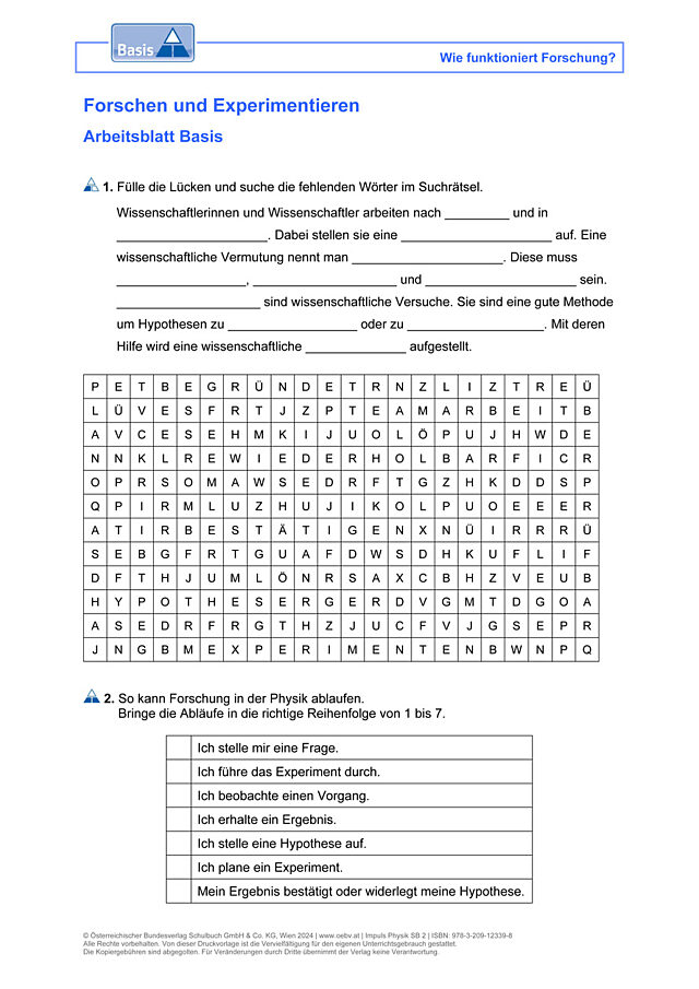 Forschen und Experimentieren