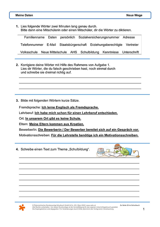 Meine Daten
