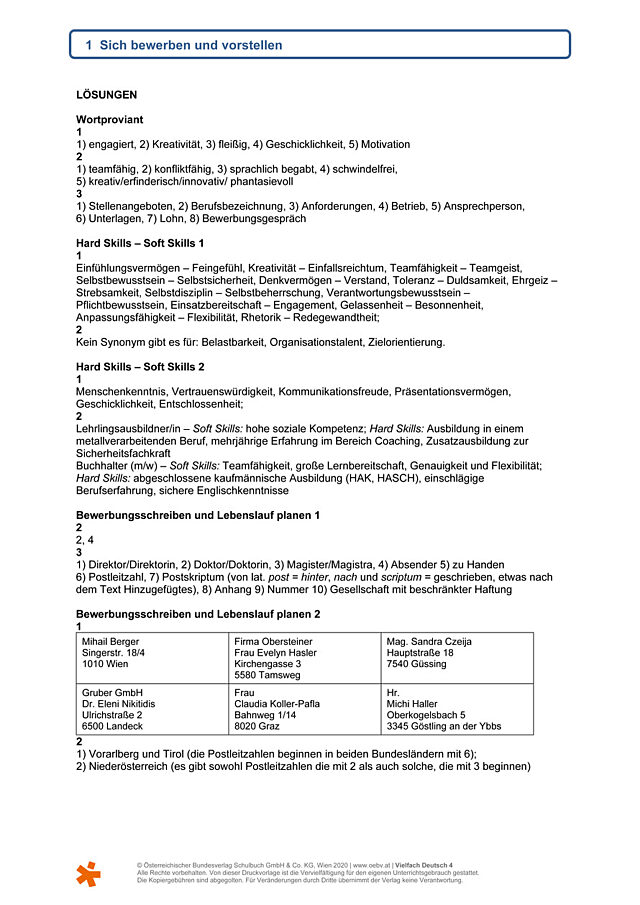 Lösungen Kapitel 1