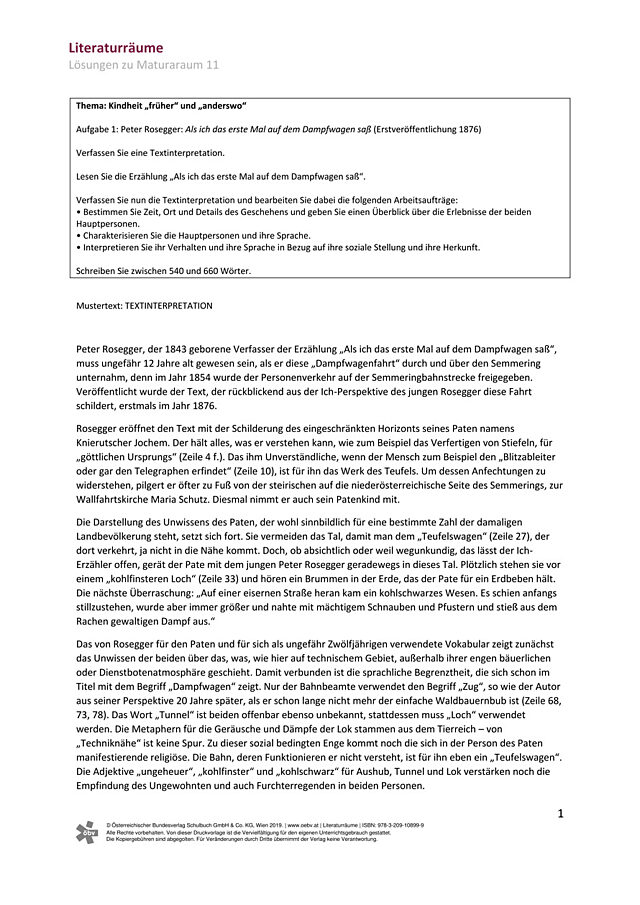 Maturaraum 11 - Der poetische Realismus