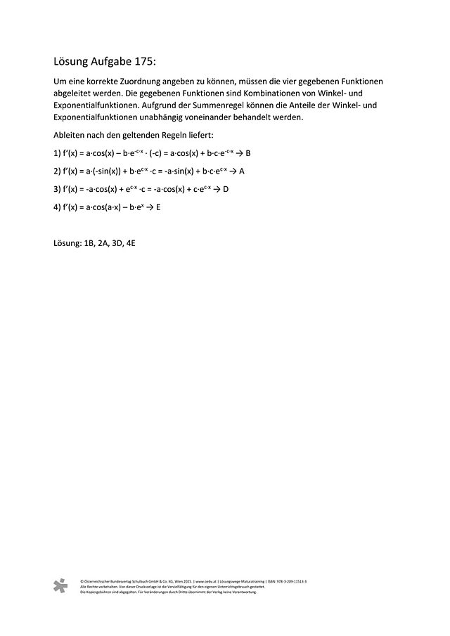 zu Aufgabe 175
