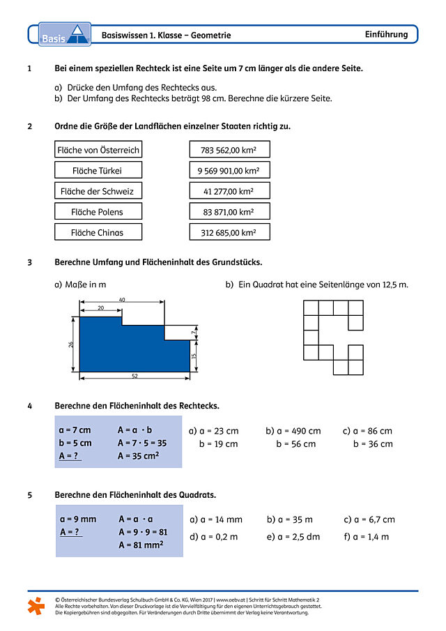 Rechteck und Quadrat