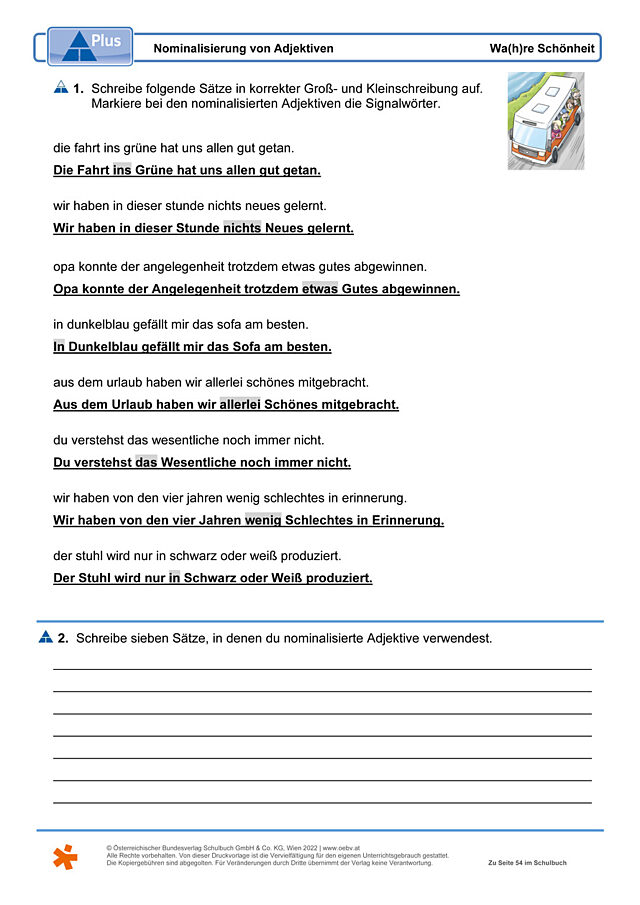 Nominalisierung von Adjektiven