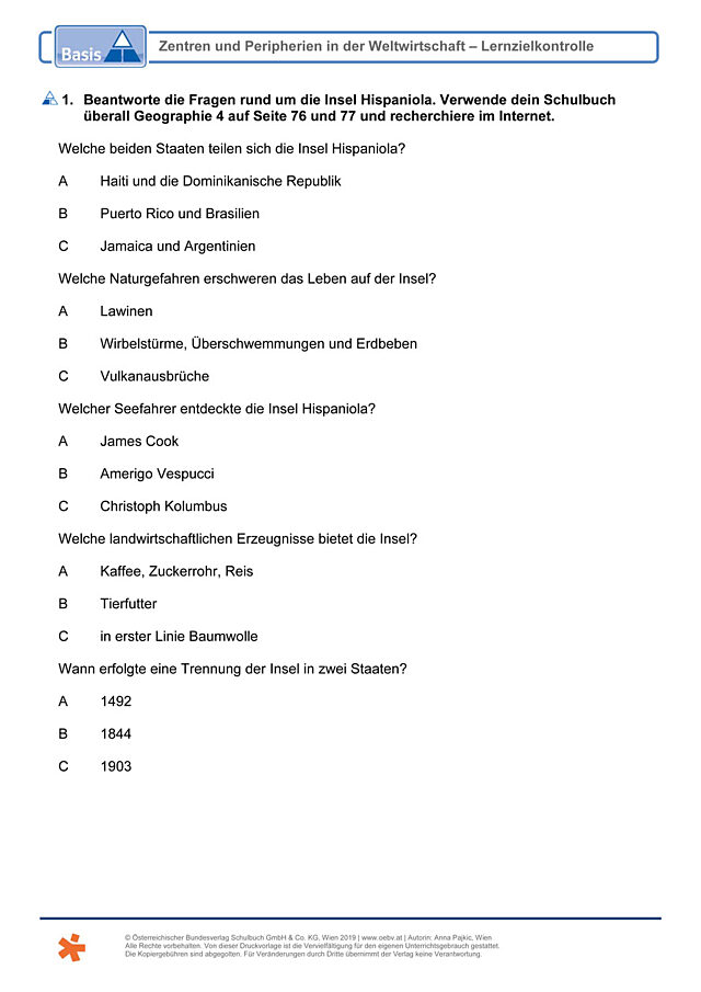 Zentren und Peripherien in der Weltwirtschaft