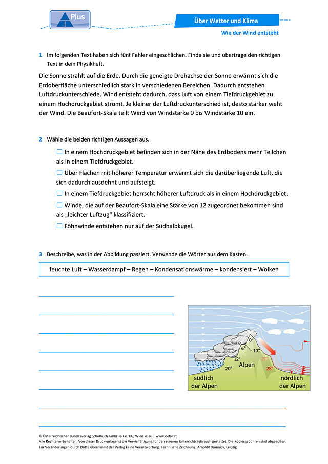 Wie der Wind entsteht