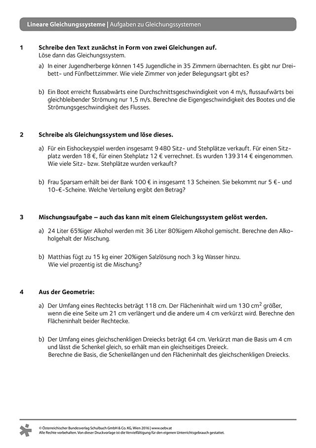 Allgemeines Arbeitsblatt anspruchsvoll