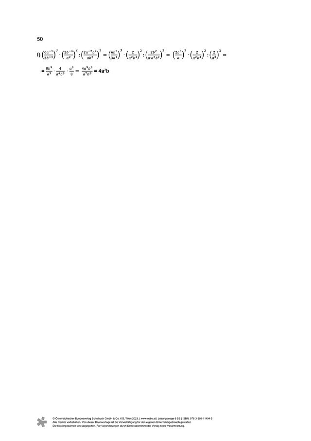 Beispiel 50 f
