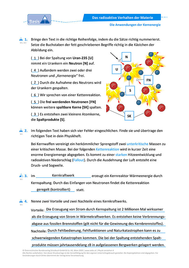 Die Anwendungen der Kernenergie