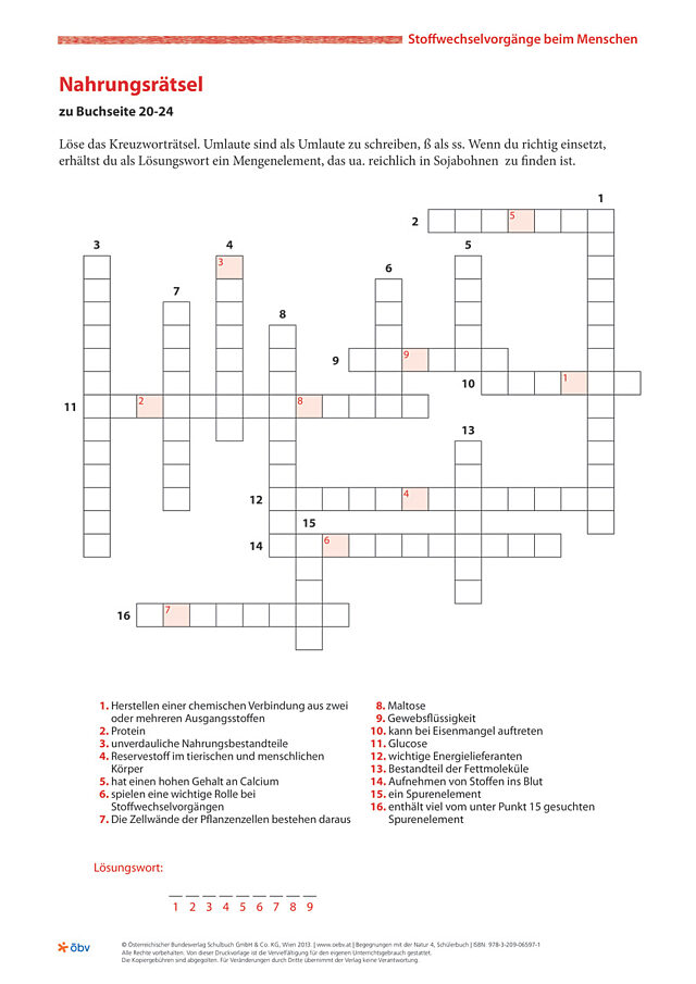 Nahrungsrätsel