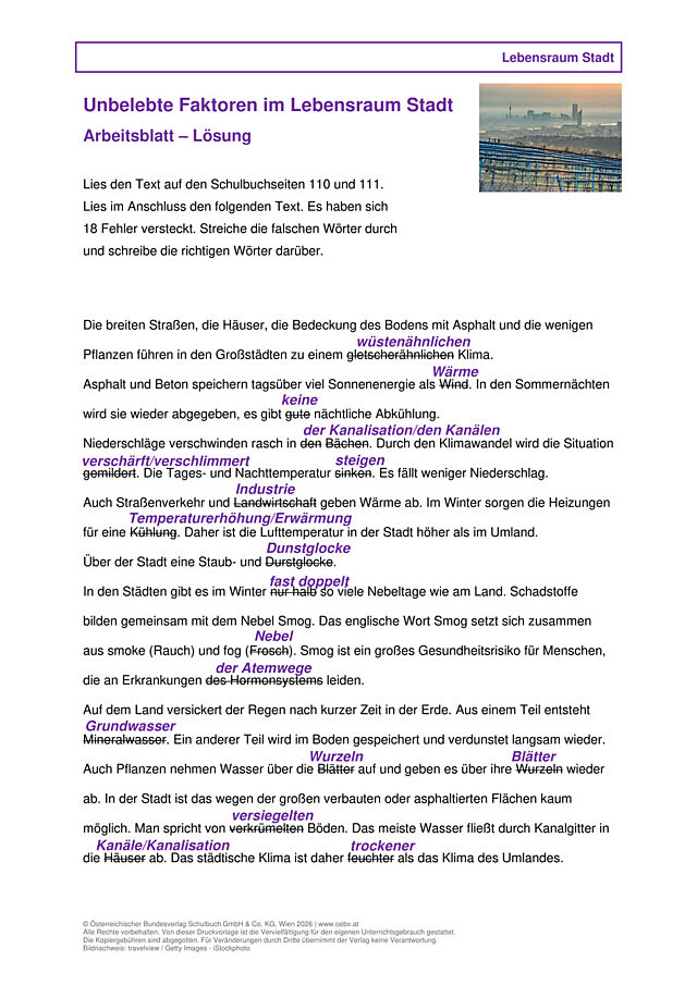 Unbelebte Faktoren