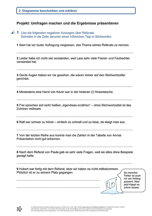 Projekt: Umfragen machen und die Ergebnisse präsentieren