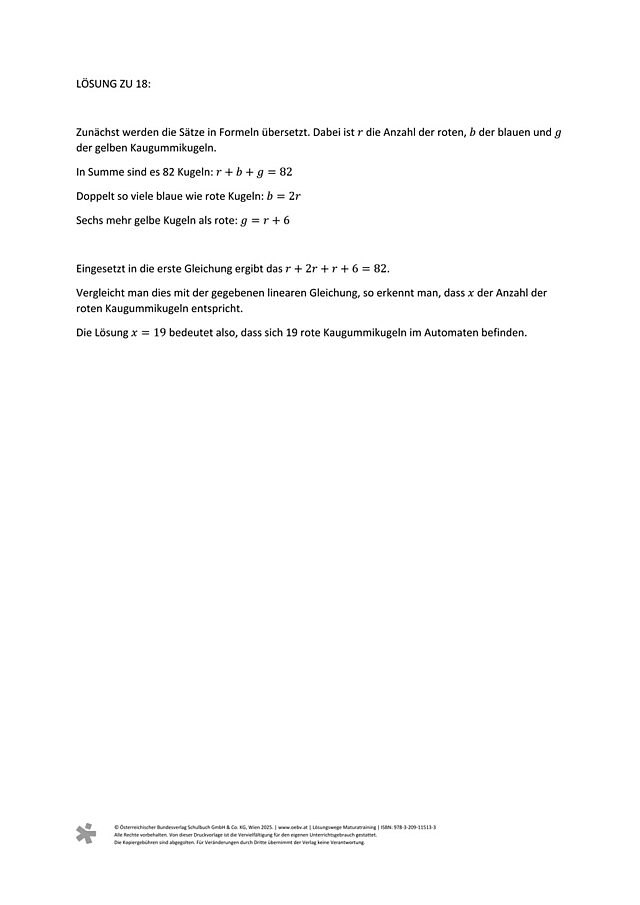 zu Aufgabe 18