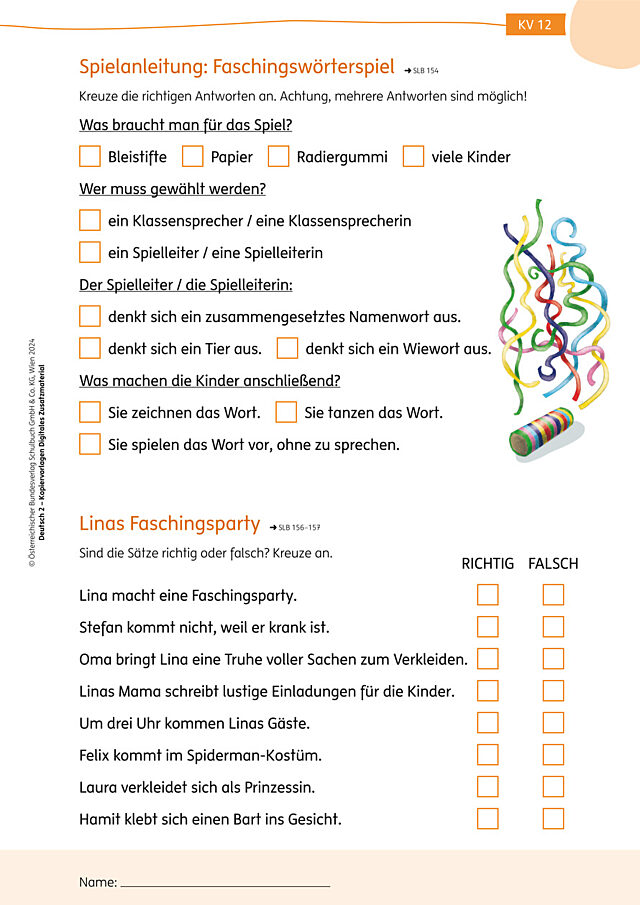 Arbeitsblatt 12