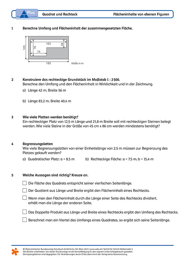 Rechteck und Quadrat