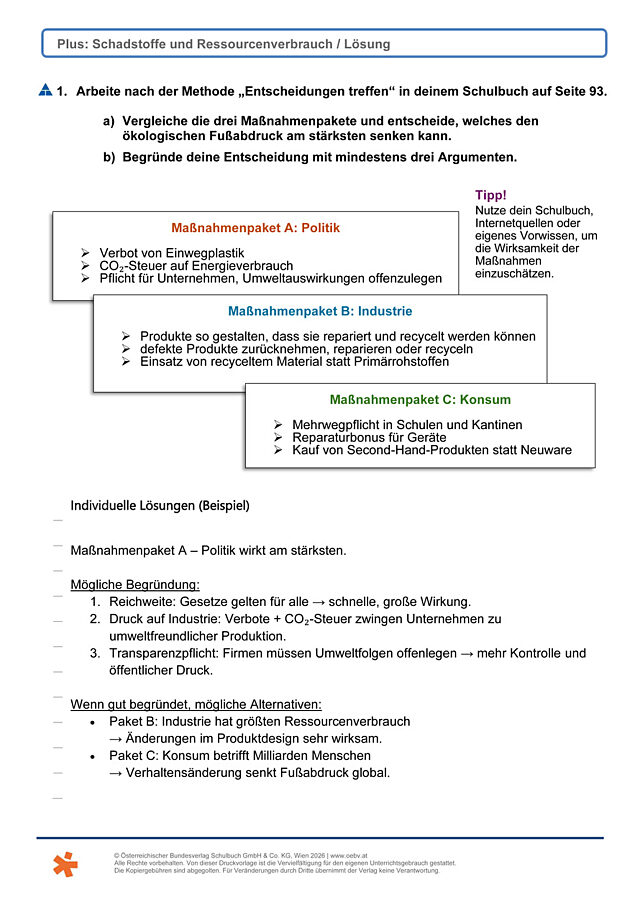 Schadstoffe und Ressourcen