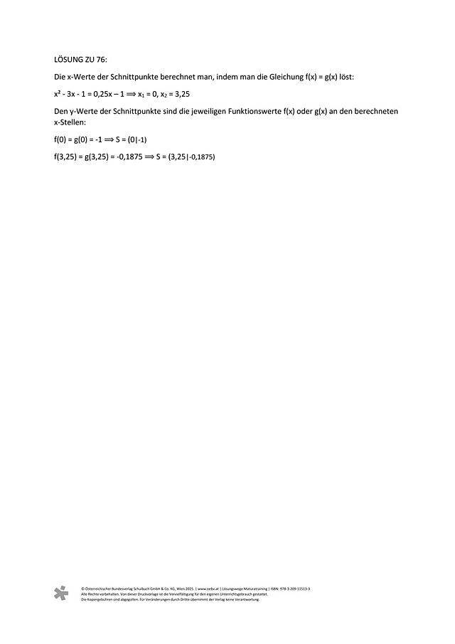 zu Aufgabe 76