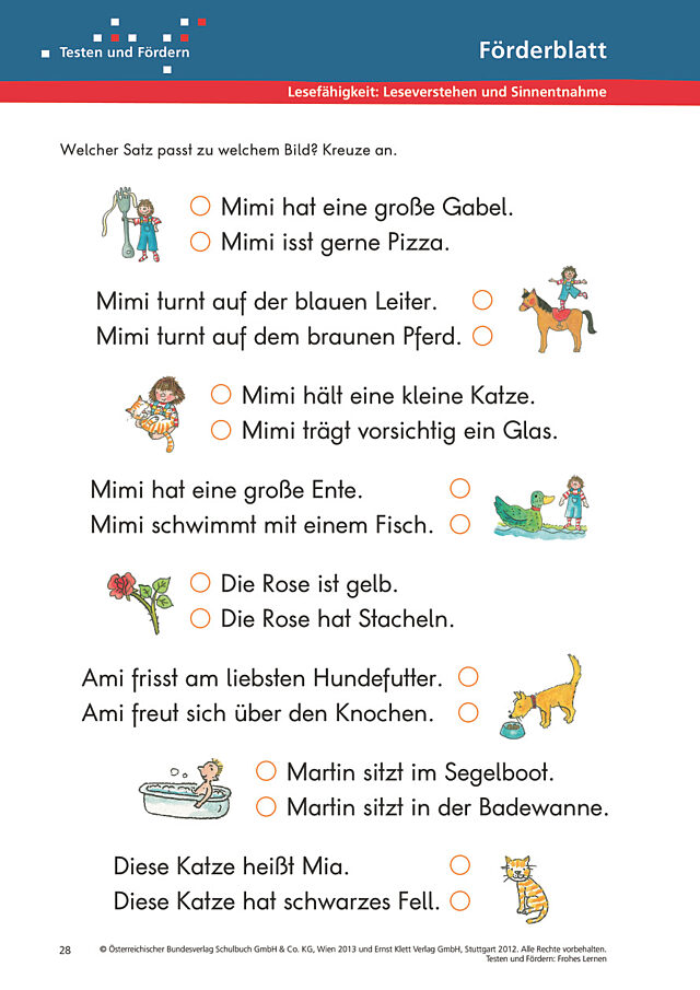 Lesefähigkeit: Leseverstehen und Sinnentnahme