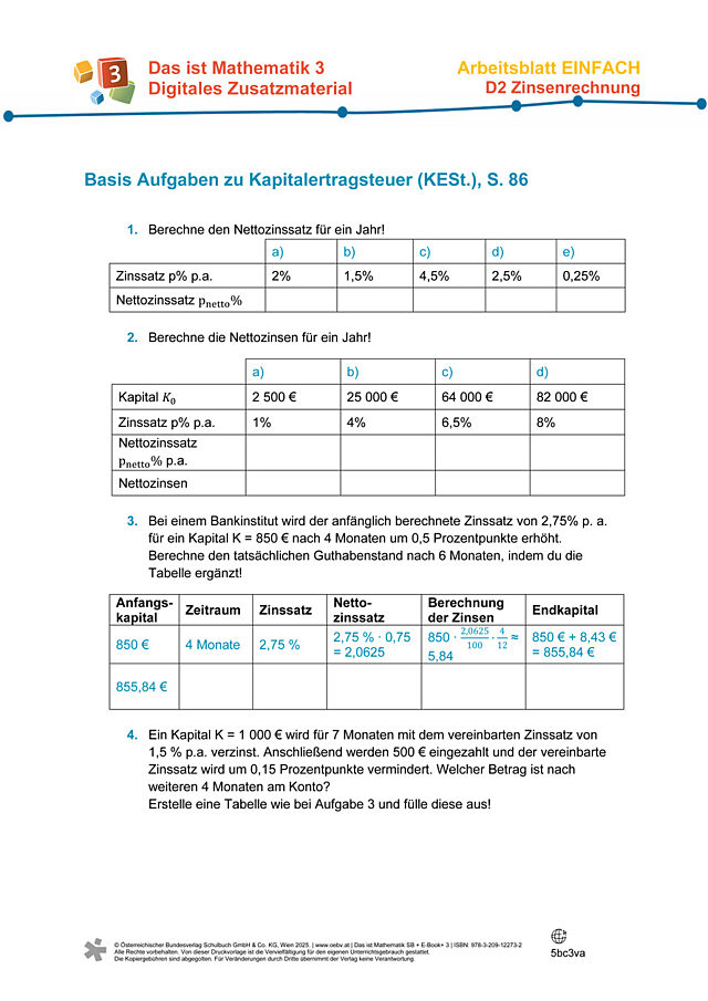 Kapitalertragsteuer (KESt.)