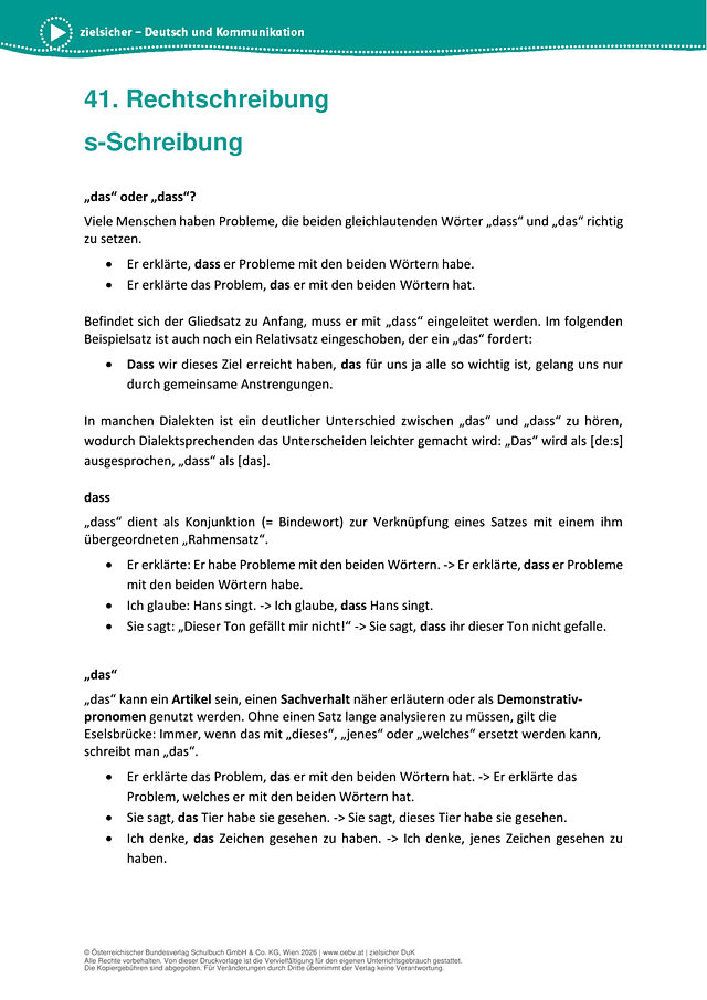 s-Schreibung