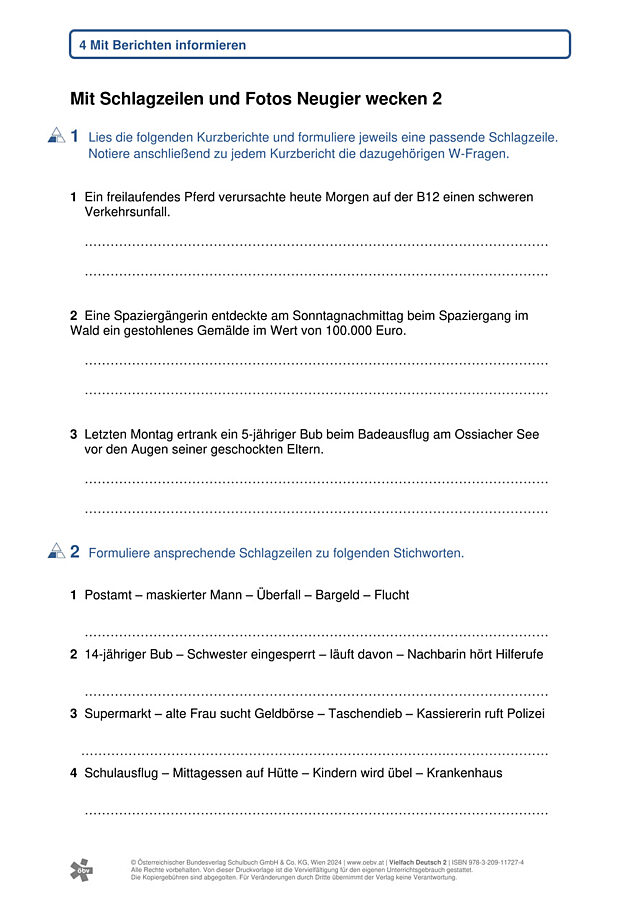 Mit Schlagzeilen Neugier wecken 2