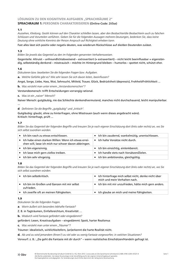 Personen charakterisieren