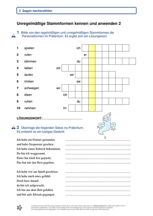 Unregelmäßige Stammformen 2