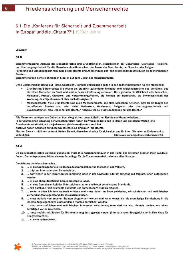 Die „Konferenz für Sicherheit und Zusammenarbeit in Europa“ 1975 in Helsinki und die „Charta 77“