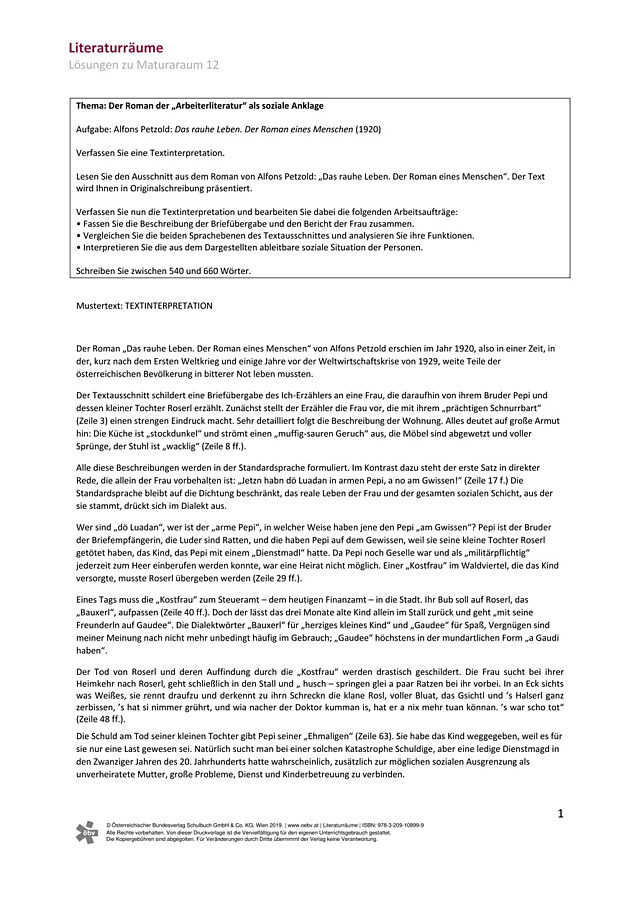 Maturaraum 12 - Der Naturalismus