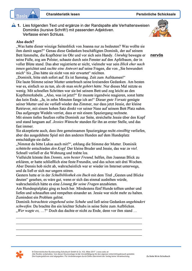 Charakteristik lesen