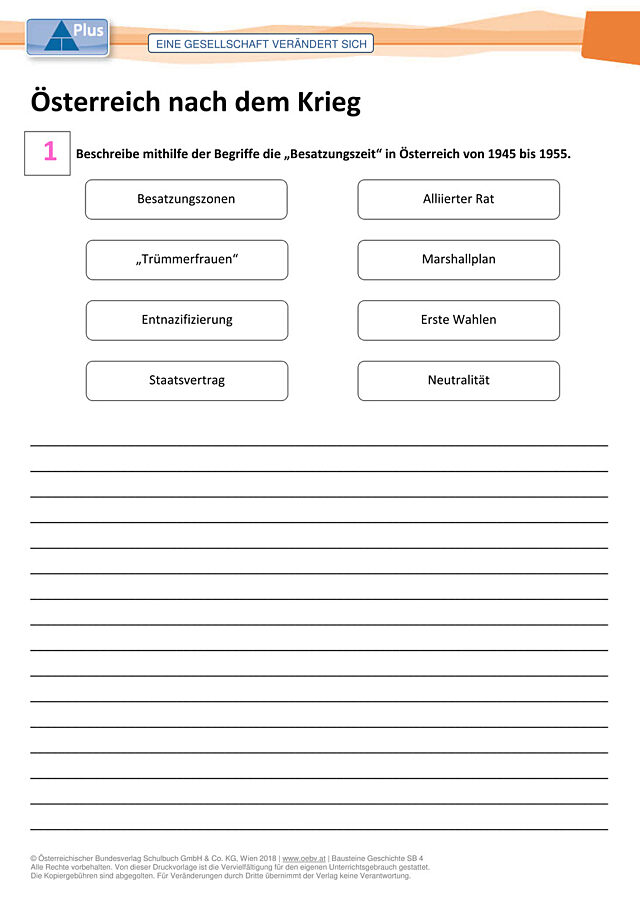 Österreich nach dem Krieg