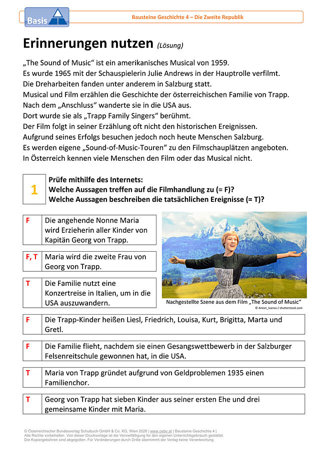 Erinnerungen nutzen