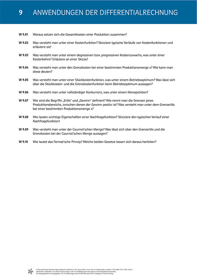 Kapitel 9: Fragen zum Grundwissen