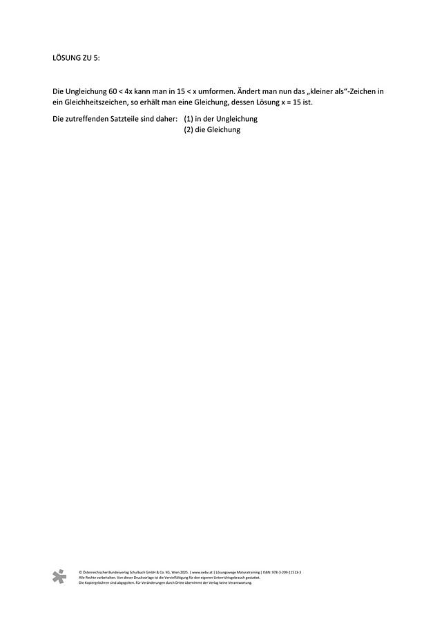 zu Aufgabe 5