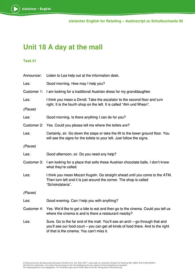 A day at the mall