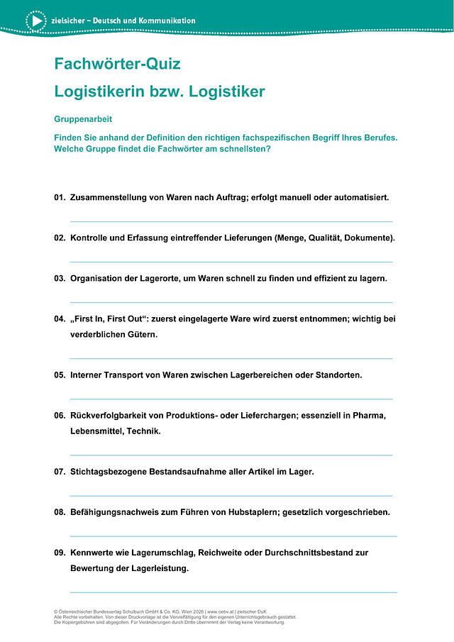 LogistikerIn