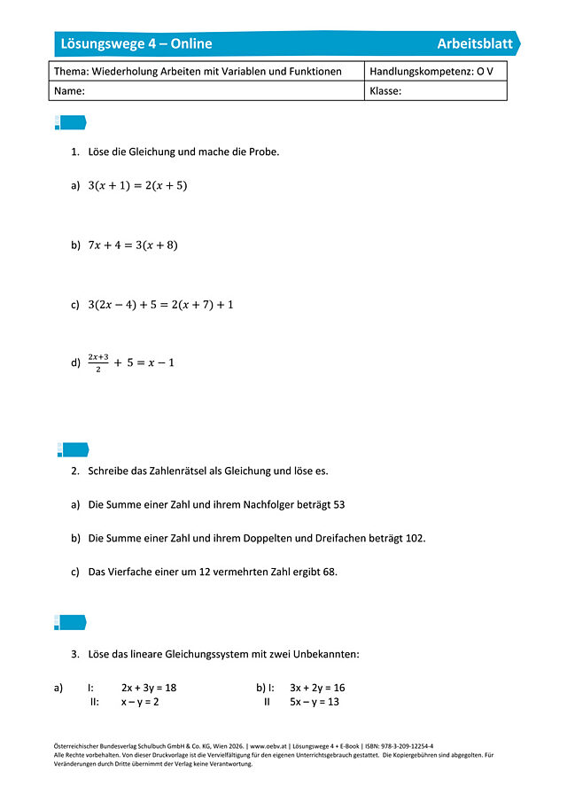 Arbeiten mit Variablen und Funktionen 2