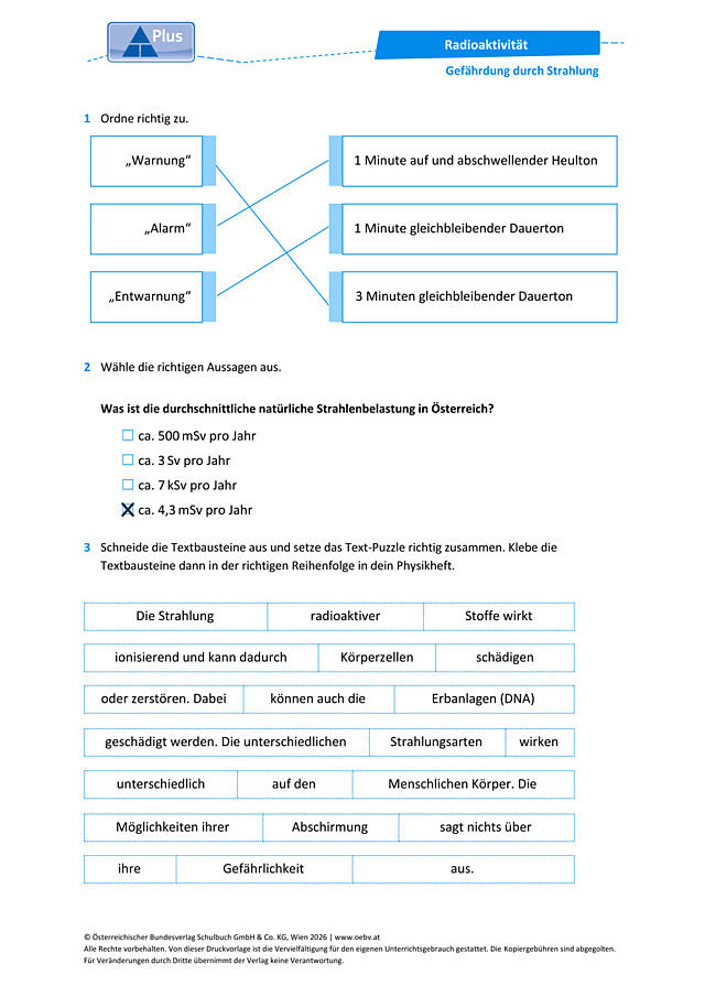 Gefährdung durch Strahlung