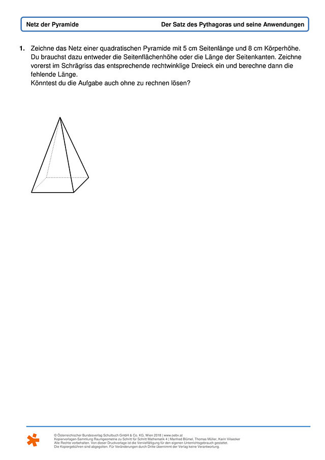Netz der Pyramide