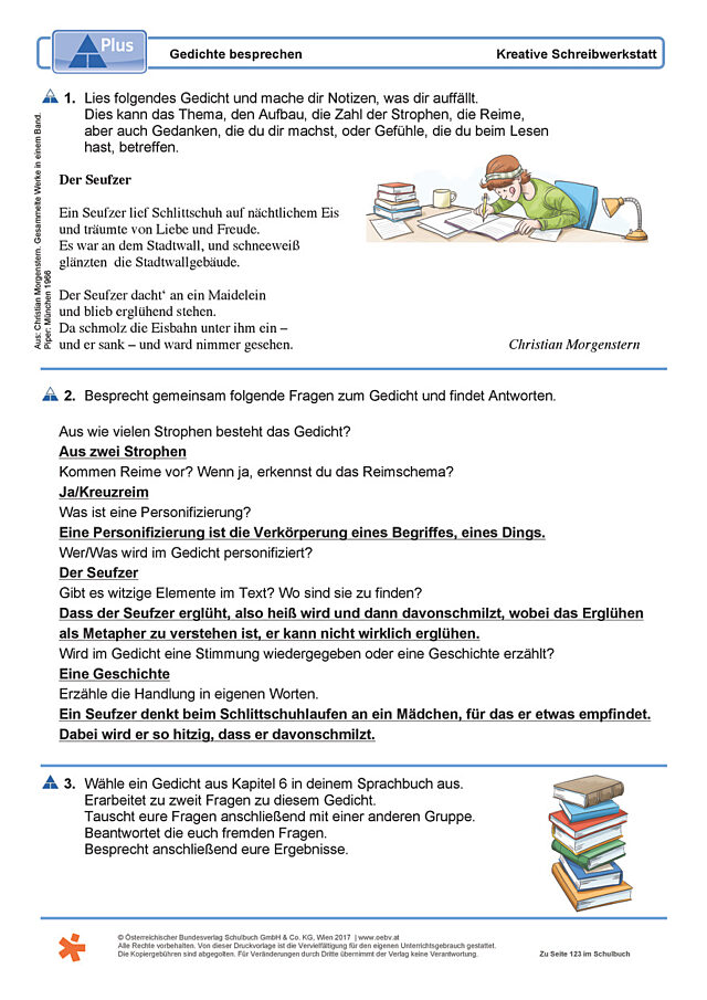 Gedichte besprechen