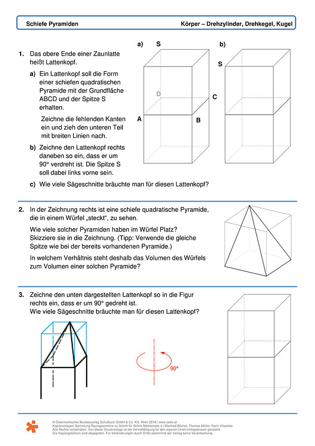 Schiefe Pyramiden