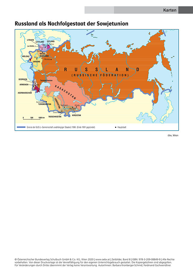 Russland als Nachfolgestaat der Sowjetunion