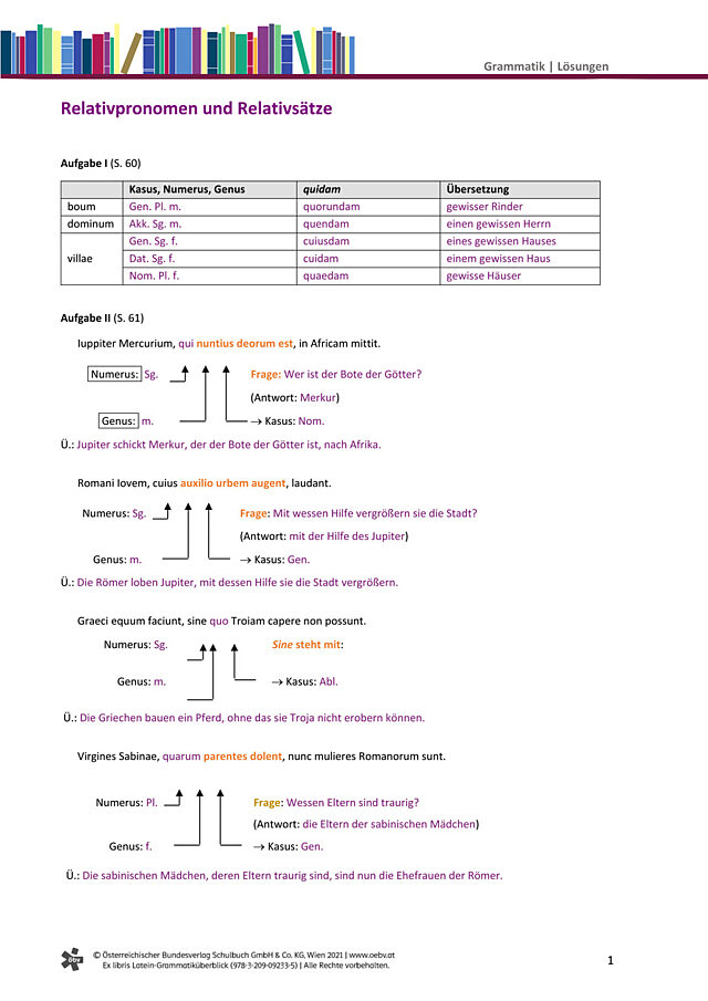Relativpronomen und Relativsätze